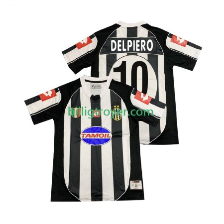 Billige Fotballdrakter Juventus DEL PIERO 10 2003 Retro Hjemmedraktsett 2002 Kortermet